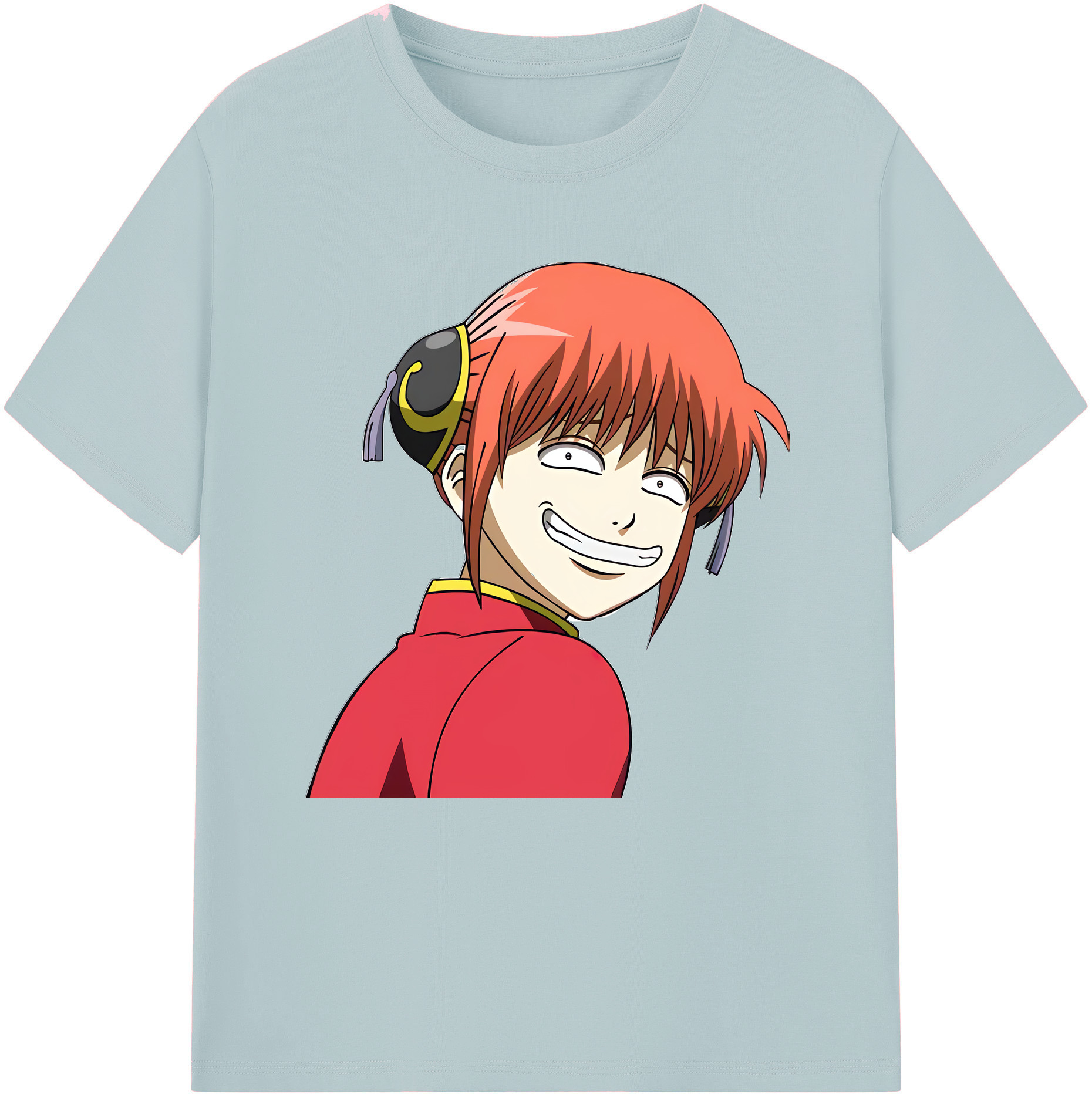 （画像用） ぎんたま 坂田銀時（さかたぎんとき） 神楽 志村新八（しむら しんぱち） GINTAMA Sakata Gintoki Kagura Shimura Shinpachi 綿100％半袖Tシャツ（フロントプリント）